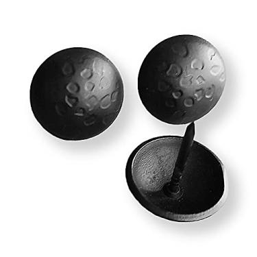 Imagem de Wild West Hardware Clavos - Cabeças de unhas decorativas para portas, móveis, venezianas e mais - Detalhe de ferro forjado à mão - Estilo rústico - Acabamento preto (pacote com 10)