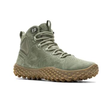 Imagem de Merrell Bota feminina Wrapt Mid Wp Ankle Boot, Líquen novo, 40