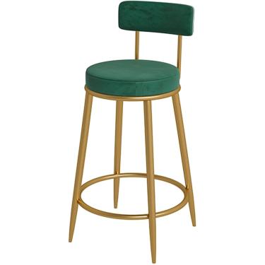 Imagem de Banquetas de bar Banquetas de balcão Banqueta de veludo, cadeiras de bar Cadeiras estofadas com destaque Pub Altura Home Bar Jantar Banquetas de cozinha Cadeiras - 350 lbs de capacidade, ver