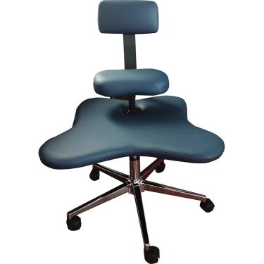 Imagem de Cadeira de meditação ajustável para adultos com pernas cruzadas com apoio lombar, cadeira ergonômica ajoelhada, mesa de escritório para jogos, banco para cadeira de exercícios de ioga, azul,