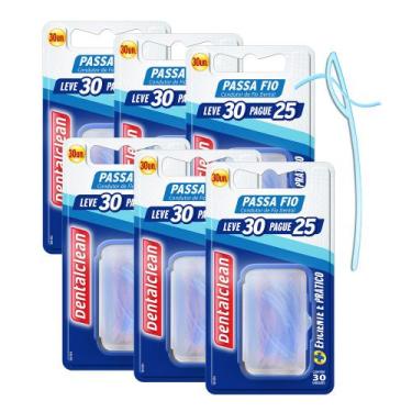 Imagem de Kit Passa Fio Dental 180 Unidades para Próteses e Aparelhos Dentalclea