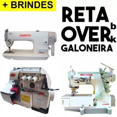Imagem de OverloqueBK +Reta+Galoneira Industrial YamatA bivolt