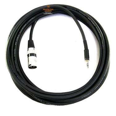 Imagem de Cabo de Áudio Blindado Canon XLR Macho P2 Estéreo 7 Metros - Sempretem
