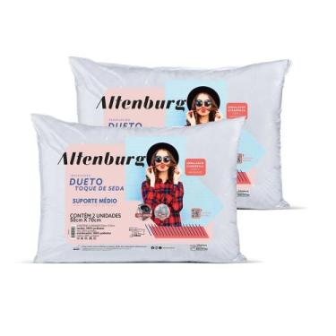 Imagem de Kit 2 Travesseiros Altenburg Dueto Toque de Seda - 0153700