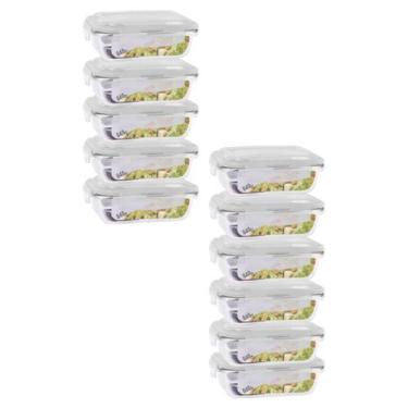 Imagem de Kit11 Potes 640ml Hermético Anel Vedação - ECOS, Pote de vidro