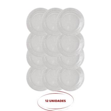 Imagem de Conjunto de 12 Pratos Rasos 23cm Vidro Acqua Duralex Nadir - Nadir Fig