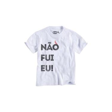 Imagem de Camiseta Infantil Nao Fui Eu Reserva Mini, Branco, 04