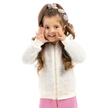 Imagem de Jaqueta Infantil Menina Peluciada Urso Inverno Fleece Plush - anjo da 