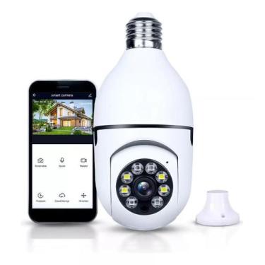 Imagem de Câmera IP Inteligente Lâmpada Panorâmica Wifi Bivolt - Vigilância Avan