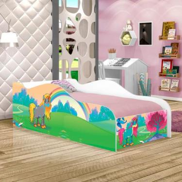Imagem de Mini Cama Like Paraiso Unicórnio Infantil Com Colchão - Mais de Casa