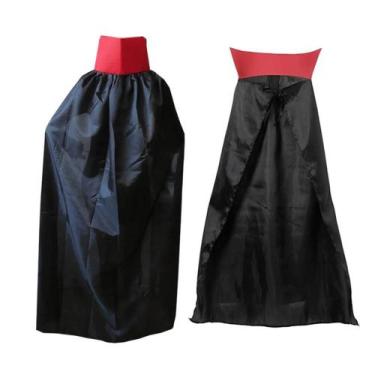 Imagem de Capa Drácula Infantil Gola Vermelha Fantasia Vampiro Halloween - Fanta