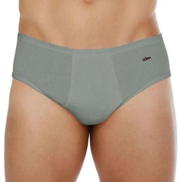 Imagem de Cueca Com Abertura Zorba 172 100% Algodão, Grafite, GG
