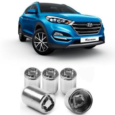 Imagem de Kit Parafuso Porca Antifurto 6CRA Hyundai Tucson Todos - RODAFUSO