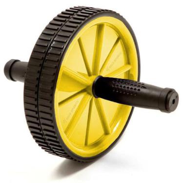 Imagem de Roda Abdominal Dupla Gold Sports Action, Unissex, Único, Amarelo