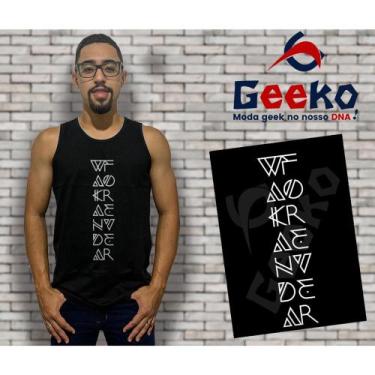 Imagem de Regata Wakanda Forever Pantera Negra Black Panther Geeko, Preto, G