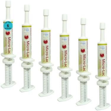 Imagem de Micro Lac Aditivo Probiótico Para Cães Gatos Equínos 15g Kit Com 6 - I