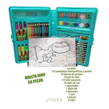 Imagem de Estúdio de Colorir Dinossauro 68 peças  Multicolor - toys