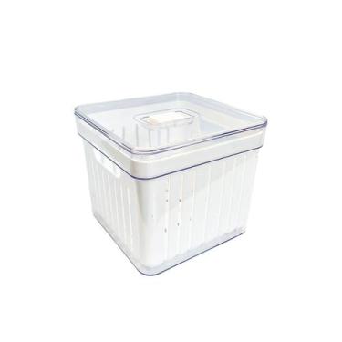 Imagem de Organizador Cesto Para Geladeira Armário Multiuso C/ Escorredor Intern