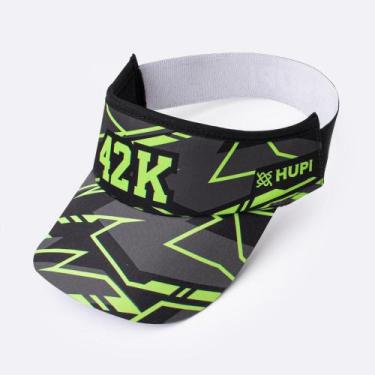 Imagem de Viseira para Corrida HUPI 42k Neo, Preto, Verde