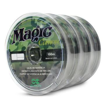 Imagem de Kit 3 Linhas Monofilamento Magic Camou 0,20mm 7,3lbs/3,3kg (3x100 Metr