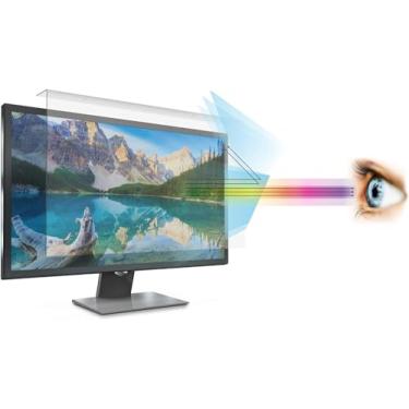 Imagem de [Pacote com 2] Filtro de tela antiluz azul para monitor de mesa widescreen de 27 polegadas (não serve para iMac de 68.6 cm), bloqueia a luz azul prejudicial excessiva, reduz a fadiga ocular e a tensão
