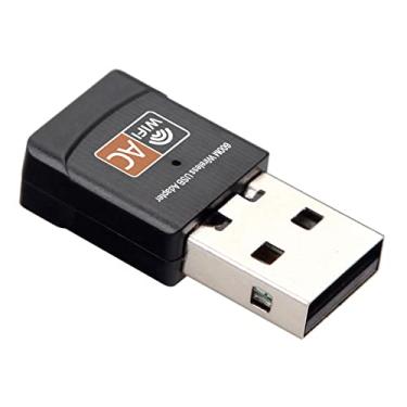 Imagem de Adaptador Wi-Fi USB sem fio de 600 Mbps, banda dupla 2,4 GHz/5 GHz