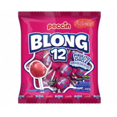Imagem de Pirulito chicle blong 12 50unx12g peccin, CEREJA