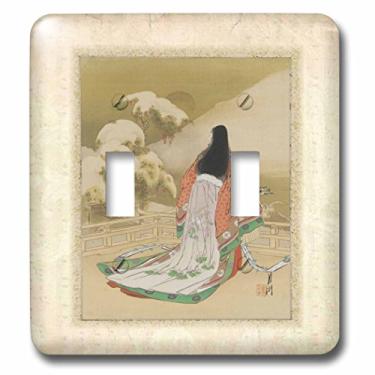 Imagem de 3dRose lsp_255498_2 Imagem da mulher japonesa em uma linda pintura de roupas - Interruptor duplo