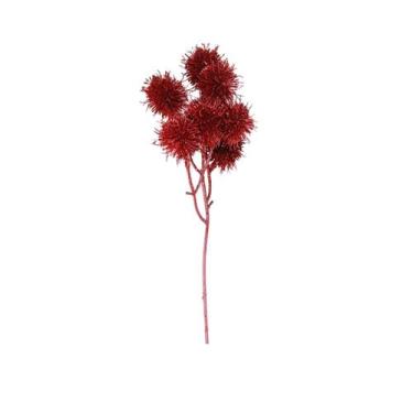 Imagem de 8 Galhos Natalinos pick vermelho com brilho 30cm - TOK