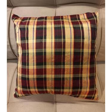 Imagem de Almofada Xadrez vermelho - Via Decor