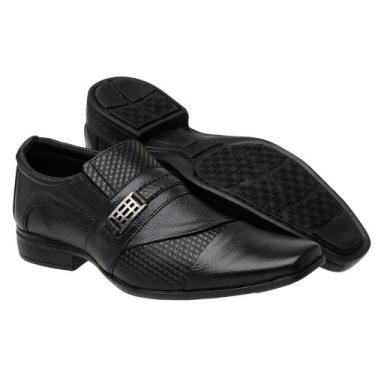Imagem de Sapato Social Masculino Em Couro Com Detalhe Em Verniz 2539 - Iden Sho