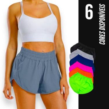 Imagem de Short TACTEL feminino com bolsos Corrida Academia Yoga Praia Verão 661