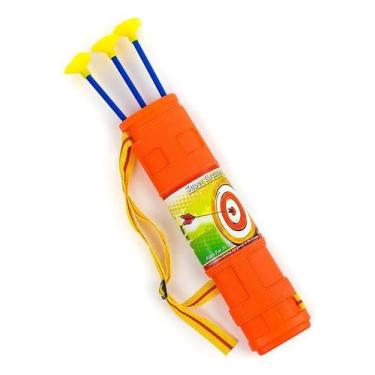 Imagem de Arco Flecha Infantil Com Alvo Lançador De Dardos Presente Crianças Nat