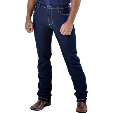 Imagem de Calça Country Masculina Jeans Costuras Contrastantes - Rodeo Farm, 34