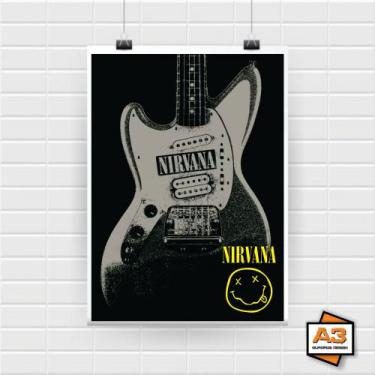Imagem de Poster Adesivo Banda Nirvana A4 (21cm x 30cm) - A3 Posters