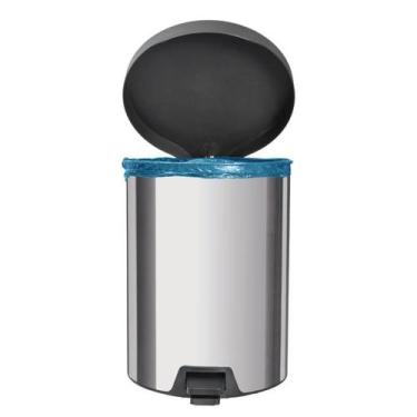Imagem de Lixeira New em Aço Inox com Pedal Acabamento Polido 5 Litros Tramontin