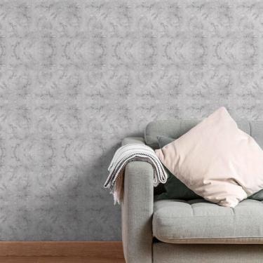 Imagem de Papel de Parede Adesivo Vinil Cimento Queimado Cinza Claro - Leliz Pap