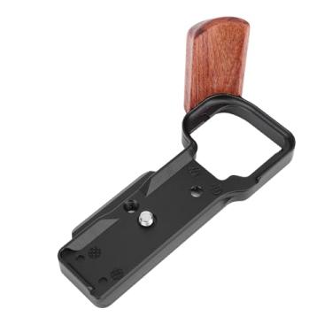 Imagem de Alça de Madeira Com Suporte L para ZV E10, Placa de Liberação Rápida Com Furo Roscado de 1/4 de Polegada, para Porta Arca, Placa de Liberação Rápida Suporte L