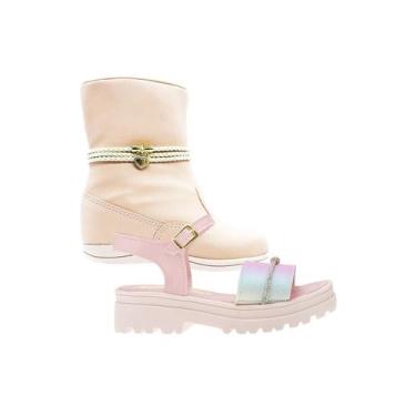 Imagem de Bota Infantil Sandalia Feminina - KIT 2 PARES Tam 28 ao 34 - sapatinho