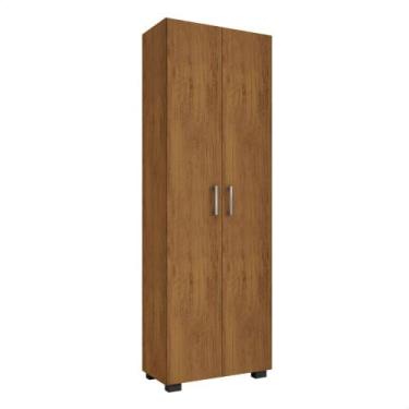 Imagem de Estante 5 Prateleiras Livreiro Sala Freijó Com Porta Grande - Móveis L