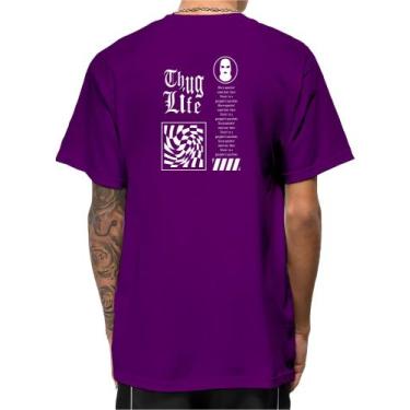 Imagem de Camiseta Masculina Oversized Camisa Streetwear Trace Gangster 100% Alg