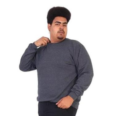 Imagem de Moletom Plus Size Masculino Sem Capuz-Masculino