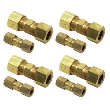 Imagem de 4 Peças Conexao Uniao Cano Cobre 1/4'' - STORE AUTO