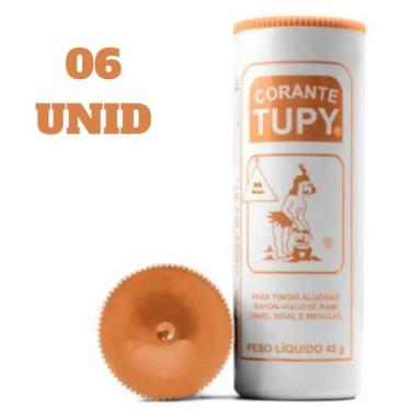 Imagem de Corante Roupa E Tecidos Tupy Diversas Cores 45g - 6 Unidades, Bege