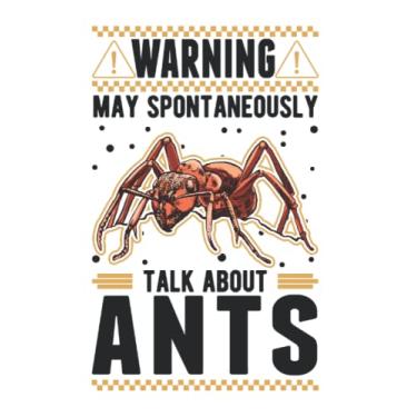 Imagem de Ameisen Notizbuch: May spontaneously talk about Ants Ameisen / 6x9 Zoll / 120 karierte Seiten