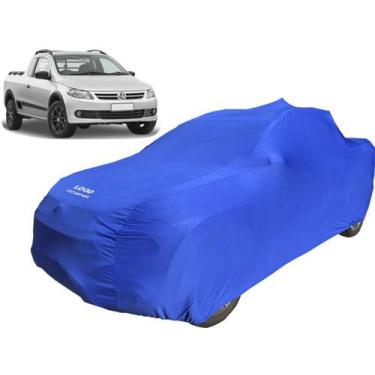 Imagem de Capa Automotiva Para Volkswagen Saveiro G5 Tecido Lycra - Mz, Azul