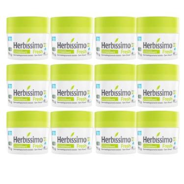 Imagem de Kit 12 Desodorante Creme Fresh Herbíssimo 55G - Dana - Dana Cosméticos