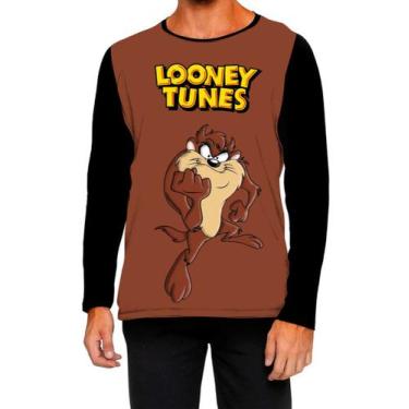 Imagem de Camiseta Manga Longa Ads Taz mania looney tunes - Fabriqueta, GG