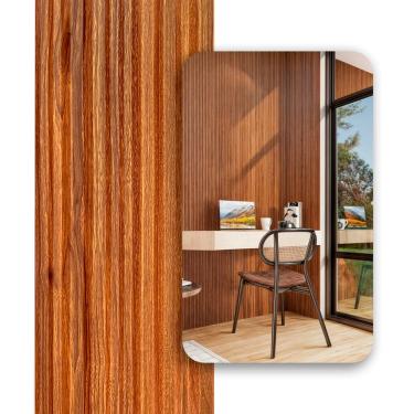 Imagem de Painel Ripado Cor: Nogueira de uso Interno em WPC Hill 2,90m x 17cm