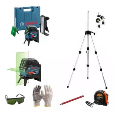 Imagem de Nível a Laser Verde Bosch GCL 2 15G Com Tripé Maleta e Kit